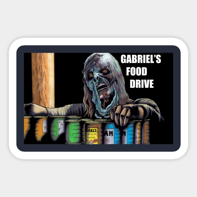 GABRIEL'S FOOD DRIVE Sticker by eddieprice